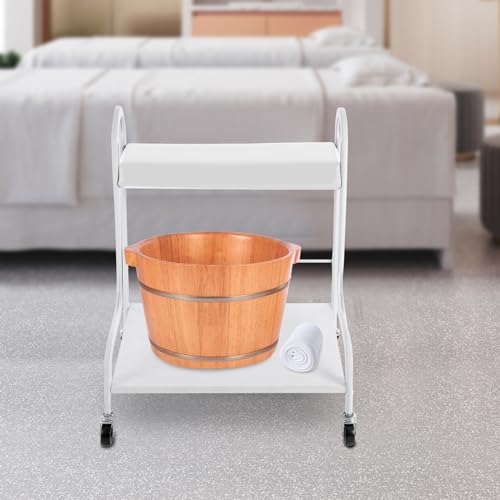 Carrito portátil para spa de pies con ruedas miniatura 2