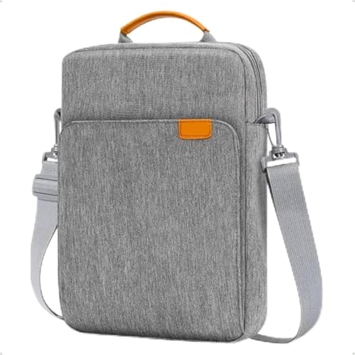 Capa Bolsa Case Para Galaxy A9 Plus/ S6 Lite/ S9 e S9 Fe/iPad 10/9/ Air 4 e 5 Bolsa com Alça Compartimentos internos Para Tablets de 8 a 11 Polegadas, Reforçada Alça de ajuste (Cinza)