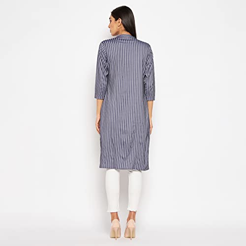 Image of CAMEY Women Striped Cotton Dress