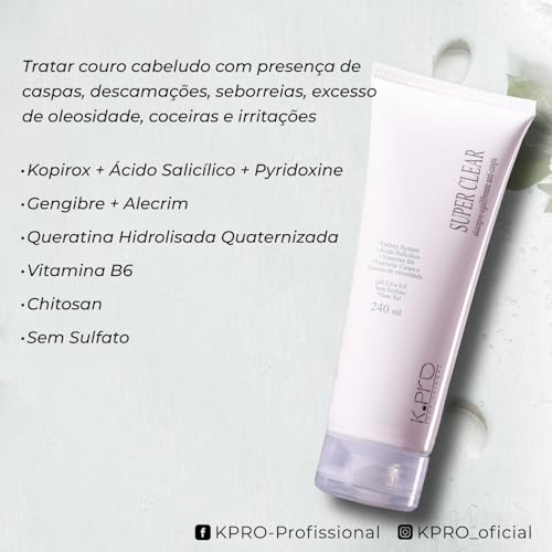 K.Pro Super Clear Shampoo (Anti Caspa) 240 Ml glide