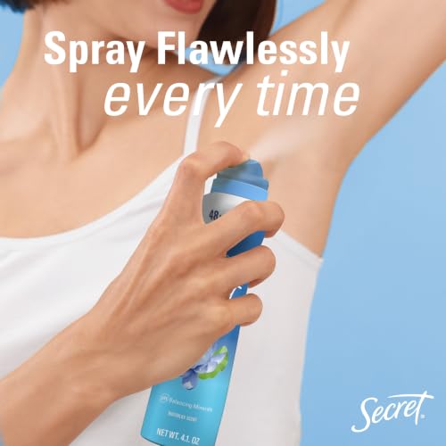 Secret Dry Spray Antiperspirant Deodorant for Women, 48hr Weightless Sweat & Odor Protection, Gentle on Skin, Waterlily & Argan Oil Scent, 4.1 oz (Pack of 3) - image 3