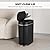 ELPHECO Black Bathroom Trash Can with Lid 2 Gallon Sensor Trash Bin, Automatic Narrow Garbage Can, Waterproof Smart Trash Can, Slim Motion Sensor Waste Bins for Bathroom, Living Room, Office