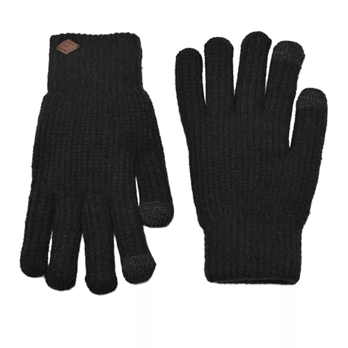 Guantes táctiles de moda elegante Harvey Makin negros Widdop & Co