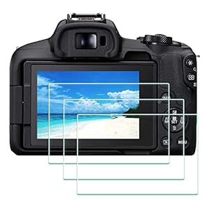 Screen Protector for Canon EOS R50 EOS R8 EOSR50 Camera 9H Tempered Glass Edge to Edge Protection,Anti-Scrach Anti-Fingerprint Anti-Bubble [3 Pack]