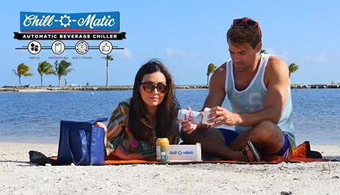 image for Chill-O-Matic Instant Beverage Cooler – Chill 12 oz Soda & Beer Cans