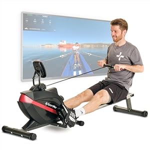 Rowing Machines for Home – Rowing Machine Foldable, Home Gym Equipment – Designed in Germany – Magnetic Rower Machine max. 331 lb Weight Capacity SportPlus