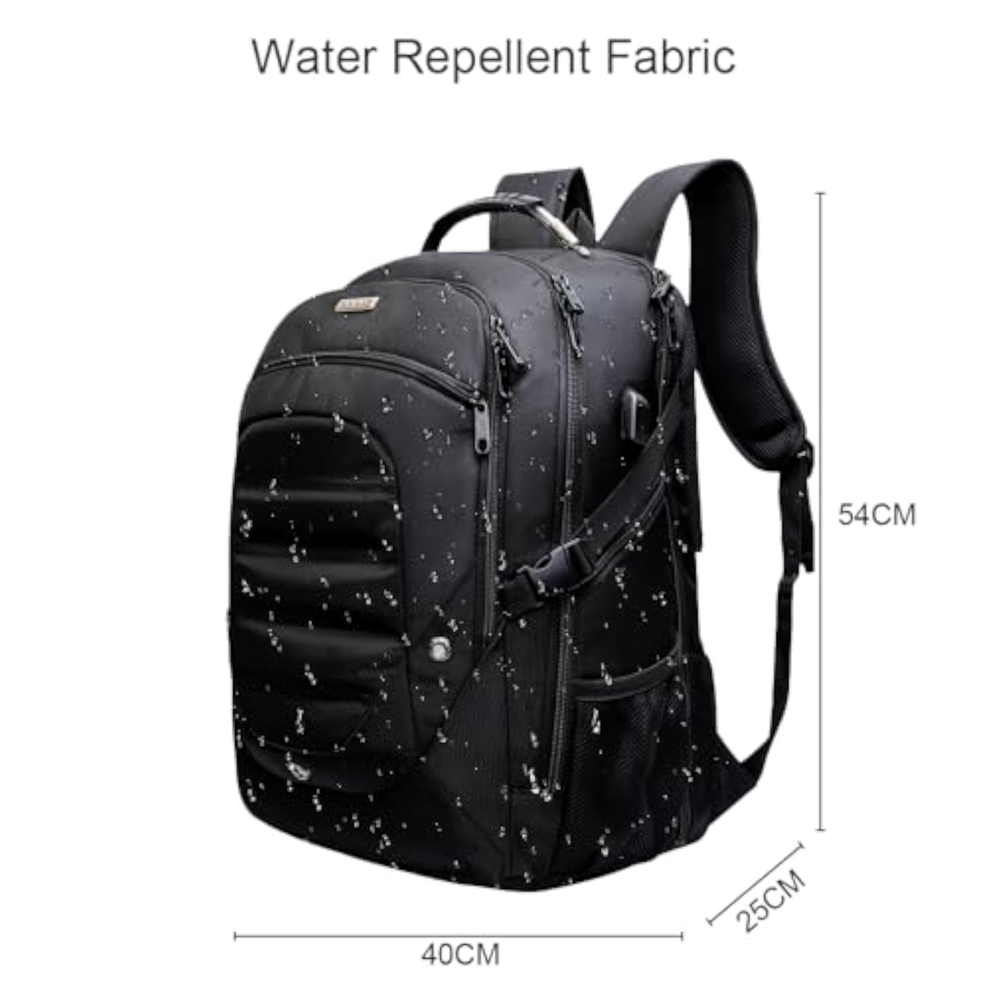 19 Inch Travel Laptop Backpack with USB Charging Port