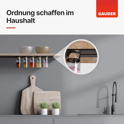 GAUDER Magnetband selbstklebend stark - Magnetstreifen mit Schaumstoff-Kleber für unebene Untergründe - Zuschneidbares Magnetklebeband mit hoher Haftkraft - Optimierte Magnetkraft (6 m x 15 mm)