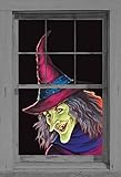 WOWindow Posters Feeny the Witch Halloween Window Decoration 34.5