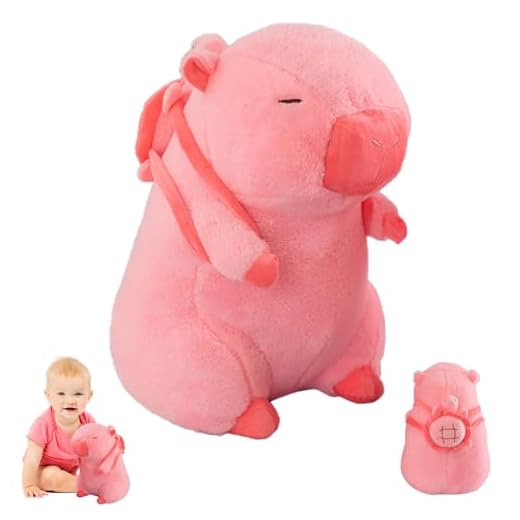 Yesmoyhe Capibara Peluche Realista 35 cm - Muñeco Animal de Juguete Lindo Carpincho para Niños