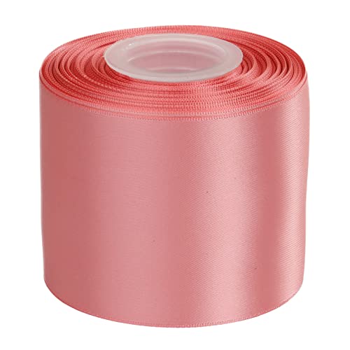 Ribbonitlux 75mm Wide Double Face Satin Ribbon 22 Meters (160-Dusty Rose, Set for Bow Party Decor, Sewing Applications