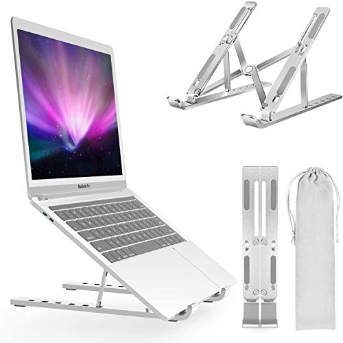 Laptop Ständer, Höhenverstellbarer Aluminiumlegierung Laptop Stand, Tragbarer Notebook Halter Halterung für 10~15.6 Zoll Notebooks, Kompatibel mit
