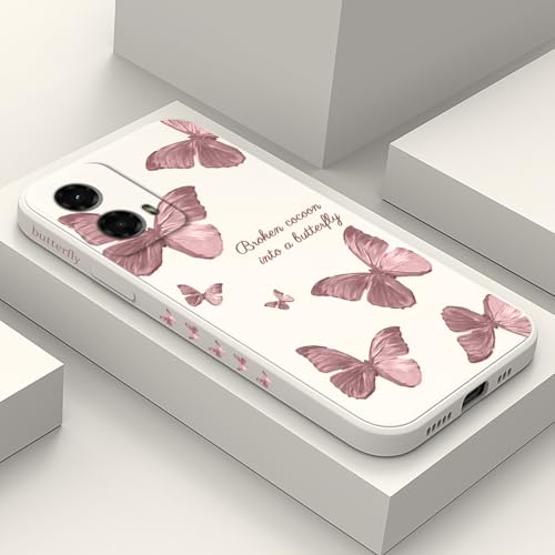 Étui mince Motorola Moto G 5G 2024 anti-rayure motif riz papillon