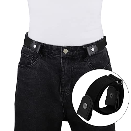 Easy Belt Without Buckle free Belts For Women Female waist Elastic stretch Jeans hidden Invisible3