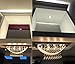 Silver Rectangle Crystal Raindrop Chandelier for Living Room, 8 Lights Modern Flush Mount Crystal Ceiling Light Fixture Pendant Lamp for Kitchen Island, Dining Room, Closet, Wedding Decor of CRYSTOP