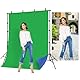 SEDGEWIN 2 in 1 Greenscreen Blauer Bildschirm Fotohintergrund Doppelseitiger Chromakey 1.5x2M Fotografie Screen Hintergrund Faltbarer Backdrop mit 4 Klammern für Video Fotostudio Live Streaming