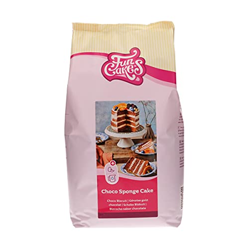 FunCakes Preparado para Bizcocho Chocolate: Fácil de Usar, Maravilloso y Ligero Bizcocho de Chocolate, Perfecto para la Decoración de Tartas, Base de Bizcocho de Chocolate, Halal. 4 Kg. 4000 g