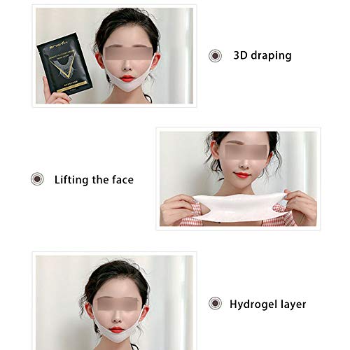 5pcs Gesicht Abnehmen Gürtel, Face Slimming Belt, Gesichtslift Tape Maske Hals Straffendes Band Gürtel V Form Gesichtsmaske Masken Behandlungen anheben Straffendes Doppel Kinn Reducer