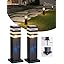 2 Pack Post Light with Motion Sensor