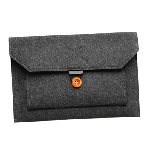 MERRYHAPY フェルト製ノートパソコンポーチ 対応 タブレットバッグ 収納ケース スマートフォン ヘッドフォン収納可能 衝撃保護 トラベルビジネス用