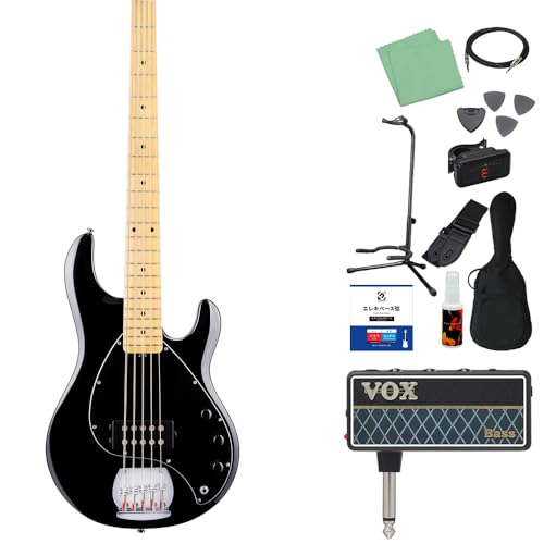STERLING by Musicman STINGRAY RAY5 BK ベース 初心者12点セット 【ampegアンプ付】 5弦 ベース スターリン