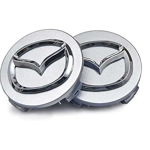 LUDVIK 4 Piezas Auto neumático Tapa Central del Cubo,para Mazda Skywing(56mm) Auto Impermeable Prueba Herrumbre Prueba de Polvo Prueba de rayones Accesorios Decorativos,B