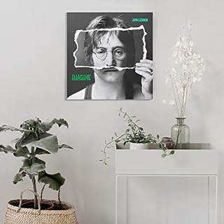 Poster John Winston Lennon 3 sur toile pour salon, chambre à coucher 50 x 50 cm - Les Beatles, Paul McCartney, John Lennon, RIngo Starr, George Harrison Poster John Winston Lennon 3 sur toile pour salon, chambre à coucher 50 x 50 cm – Image 4