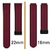 Silicone Magnetic Band Compatible for Garmin Forerunner 265/265s/ 255s/255/Venu 2 18mm 22mm Quick Release Sport Replacement Wristband Strap