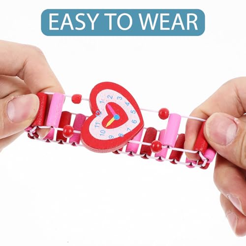 Garneck 3er Set Holzspielzeug Kinderuhren Im Cartoon Stil Simulation Armbanduhr Für Ideale Für Jungen Und ädchen Buntes Design Perfekt Für Den Kindergarten Und Die Schule (Zufälliger Stil)
