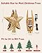 Christmas Star Tree Topper with Built-in Led Snowflake Projector Lights Hollowed Pentagram Tree Topper,Plug in Christmas Tree Ornament for Indoor Office Xmas New Year Holiday Tree Decoration