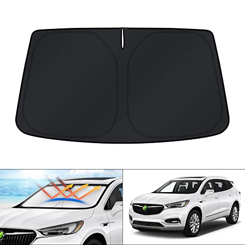 Image of KUST Windshield Sun Shade for Buick Encore Accessories 2020-2025 2026 (Not fits Encore GX) Sunshade Window Sun Visor Protector Foldable Block Sun UV Rays