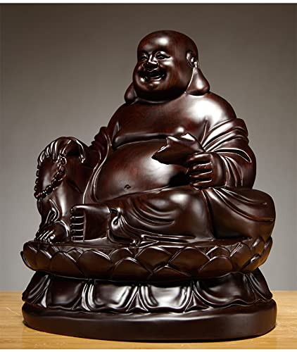 Amazon｜開運七福神 木彫り 仏像 黒檀彫刻座って高級天然