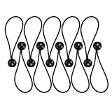 Helilyco 30 corde elastiche con sfere da 15 cm, 4 mm di spessore, tendicinghia per tenda da sole, accessori da campeggio portatili