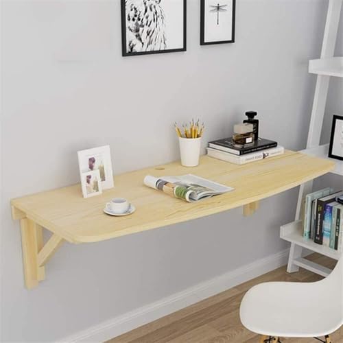 Poste de travail mural pliable 100 cm avec support ordinateur portable