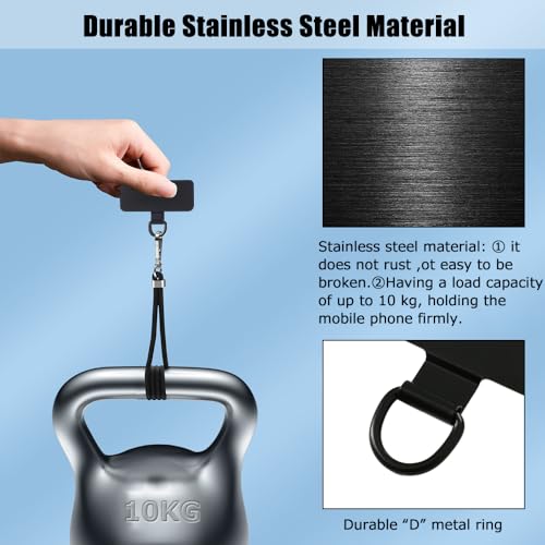 Phone Tether Tab,Bending 0.2mm Ultra-thin Stainless Steel Phone Metal Patch G - 第 8/68 張圖片