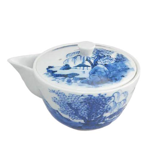 Amazon | 染付山水宝瓶急須 高野昭阿弥 | 京焼清水焼 | 急須 通販