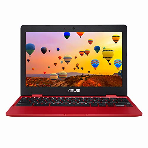 ASUS Chromebook C223NA 11.6" HD Laptop (Intel Celeron N3350, 4GB RAM, 32G eMMC, Chrome OS), Red