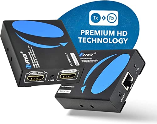 Orei Hdmi Over Ethernet Extender Over Cat6/Cat7 Cable 1080P @ 60Hz With Ir - Upto 196 Ft - Supports & 3D, Hd Audio #TOP2