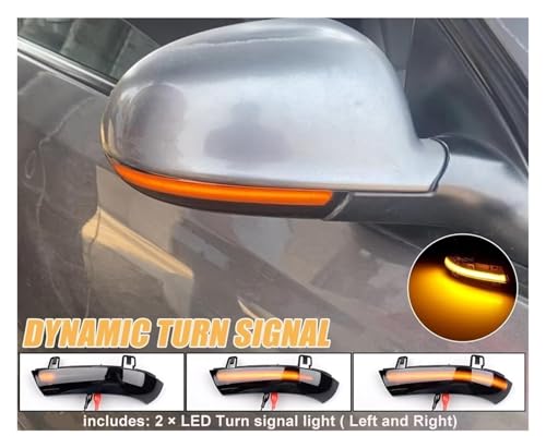 Clignotant miroir LED dynamique pour Golf 5 et Jetta, indicateur défilant fluide