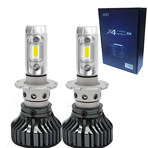 AKI X3�O���[�h�A�b�v LED �w�b�h���C�g �t�H�O�����v D2S D2R D2C 22000LM �V� �Ԍ��Ή� �É��t�@�� EV �n�C�u���b�h�ԑΉ�360�x�p�x������ 6500�� 8000�� 3000�� �z���C�g �C�G���[ (D2�iS/R�j)