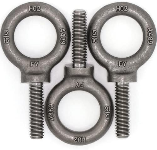 3 Pcs Lifting Shoulder Eye Bolts 5/16"-18 X 1-1/8"