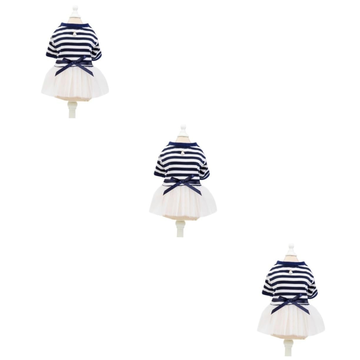 Robe coton pour chien bleu marine lot de 3 jupes en tulle BESPORTBLE