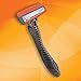 BIC Comfort 3 Hybrid Men's Disposable Razor, 3 Blades, 6 Cartridges and 1 Handle, Black, For a Close and Comfortable Shave