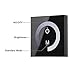 RGBZONE DC12V-24V 8A Wall-mounted Touch Panel Brightness Adjustable Dimmer for Single Color LED Light Strip, Black