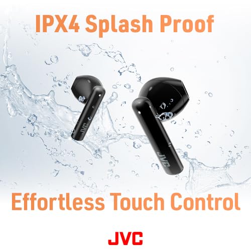 JVC Lightweight True Wireless Earbuds with 12mm Driver Unit, Bluetooth 5.1, Single use, IPX4, Long Battery Life (up to 30 Hours) - HAA4TB (Black) by JVC - Used condition - Image 6