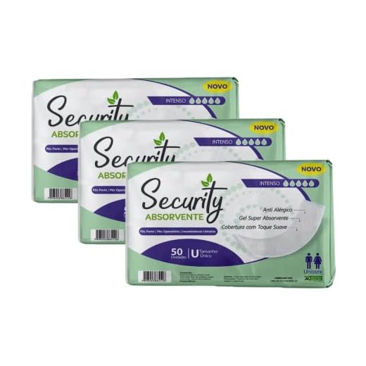 Kit com 3 Pacotes Absorvente Geriátrico Security Incontinência Urinaria e Pós Parto