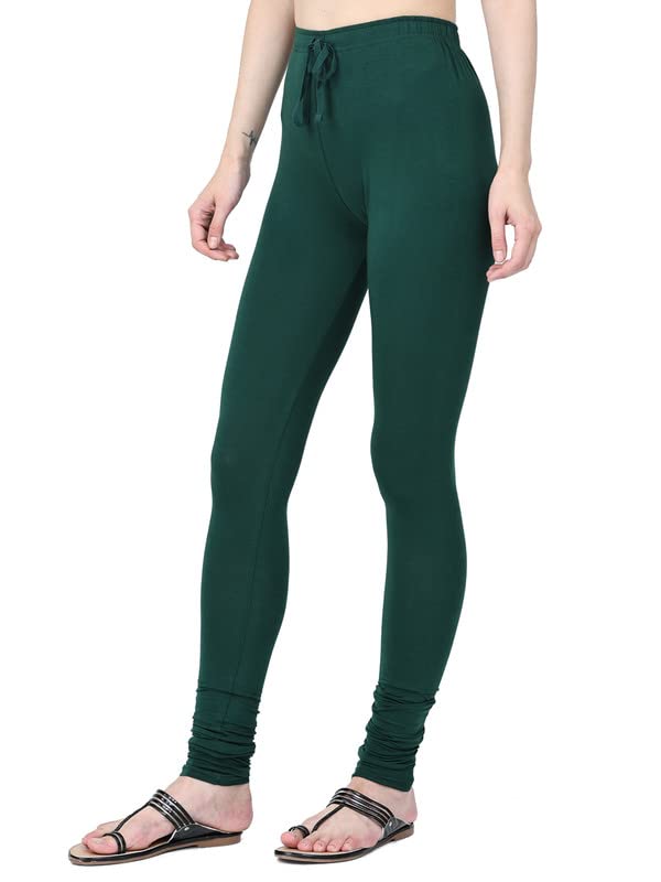 Image of Robinbosky Cotton Churidhar Leggings for Women - Stylish, Stretchable & Flattering Fit for All-Day Comfort