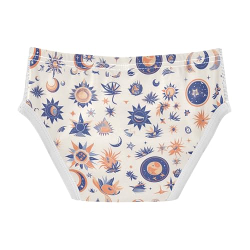 KLL Mystical Symbols with Snake Sun Moon Little Boys Comfort Briefs Underwear Cute Children Undies2