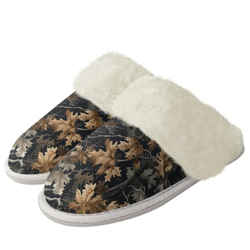 Women and Mens House Slippers Comfy Non-slip House Shoes Indoor Memory Foam Fluffy Shoes