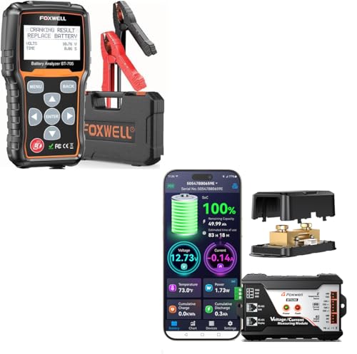 FOXWELL Bluetooth Battery Monitor & Car Battery Tester
